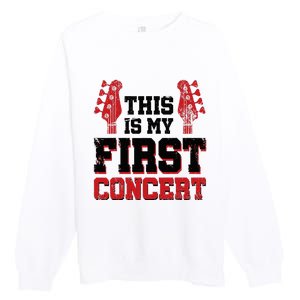 This Is My First Concert Premium Crewneck Sweatshirt