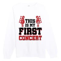 This Is My First Concert Premium Crewneck Sweatshirt