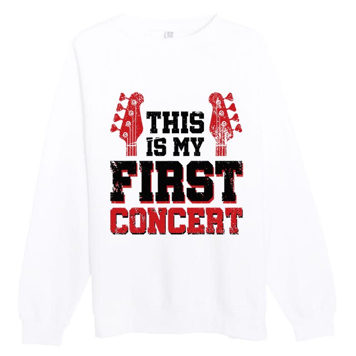 This Is My First Concert Premium Crewneck Sweatshirt