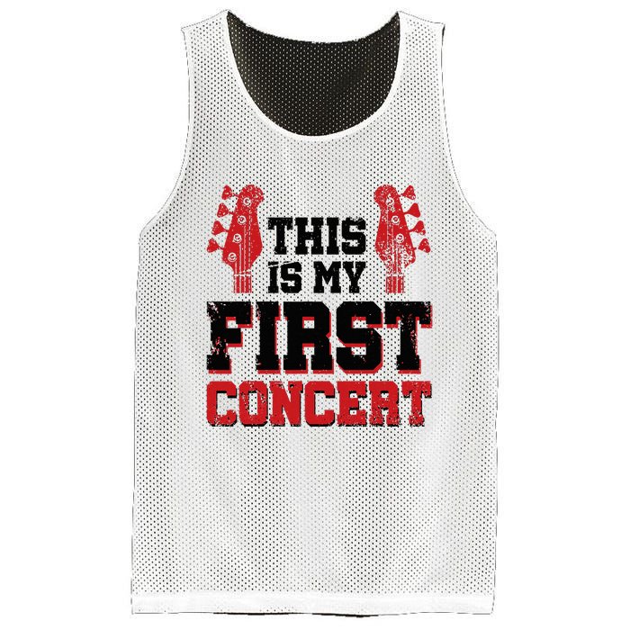 This Is My First Concert Mesh Reversible Basketball Jersey Tank