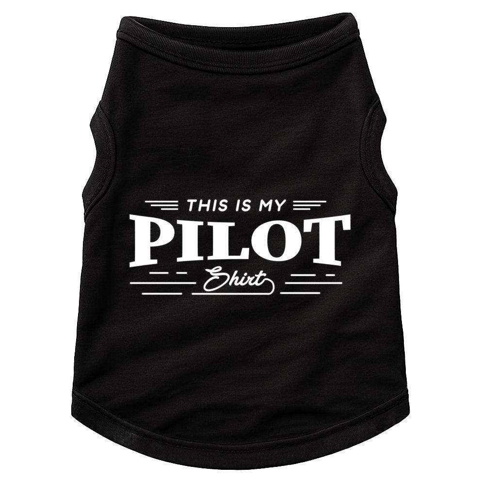 This Is My Pilot Funny Aviation Flying Cute Gift Doggie Tank