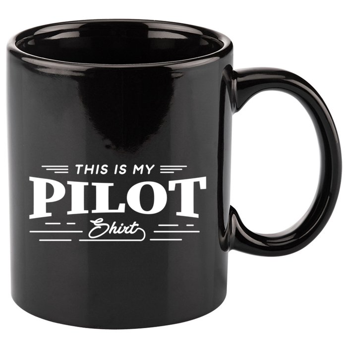This Is My Pilot Funny Aviation Flying Cute Gift 11oz C Handle Ceramic Mug