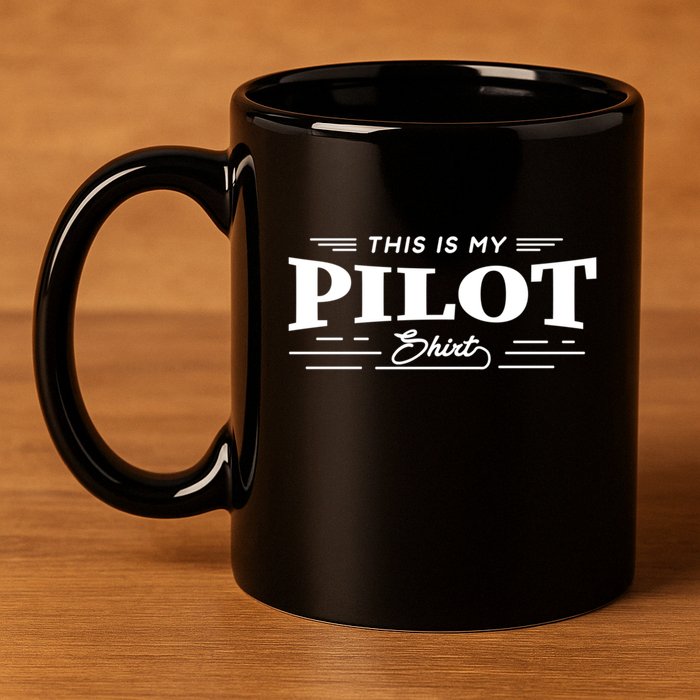This Is My Pilot Funny Aviation Flying Cute Gift 11oz C Handle Ceramic Mug