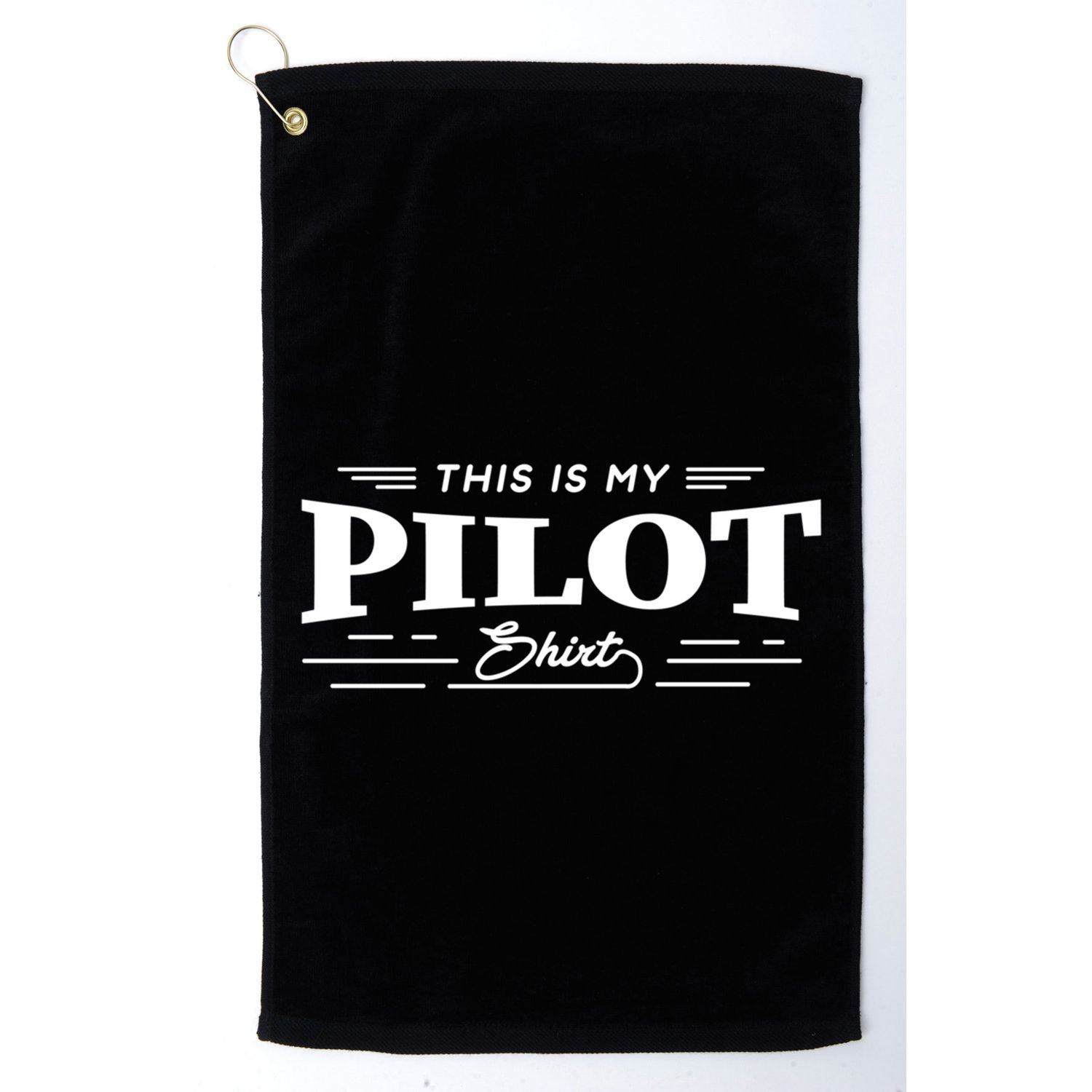 This Is My Pilot Funny Aviation Flying Cute Gift Golf Towel