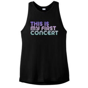 This Is My First Concert Ladies PosiCharge Tri-Blend Wicking Tank