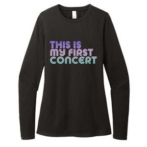 This Is My First Concert Womens CVC Long Sleeve Shirt