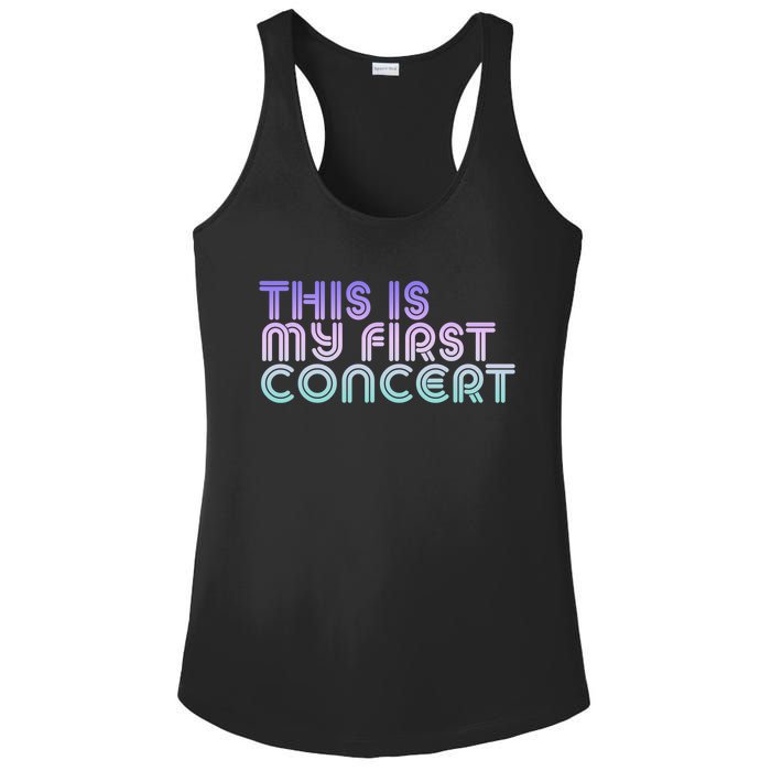 This Is My First Concert Ladies PosiCharge Competitor Racerback Tank