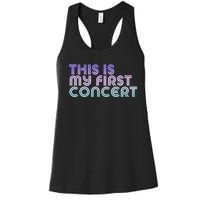 This Is My First Concert Women's Racerback Tank