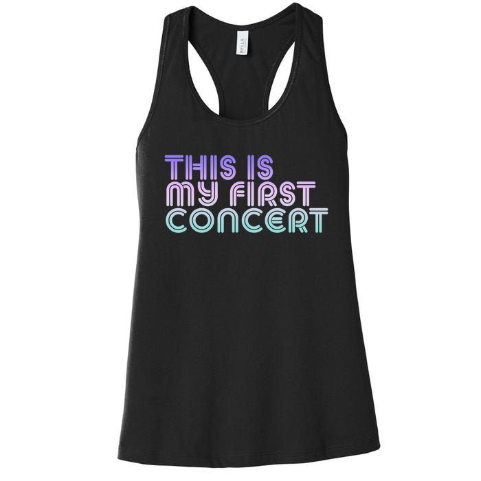 This Is My First Concert Women's Racerback Tank