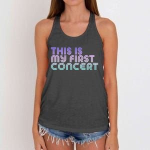 This Is My First Concert Women's Knotted Racerback Tank