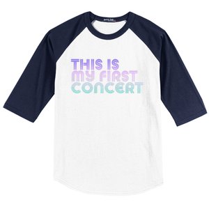 This Is My First Concert Baseball Sleeve Shirt