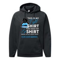 This Is My Fight Colon Cancer Awareness Performance Fleece Hoodie