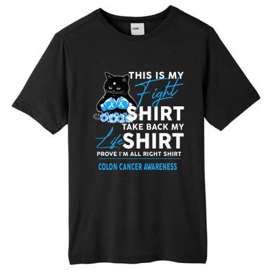 This Is My Fight Colon Cancer Awareness Tall Fusion ChromaSoft Performance T-Shirt