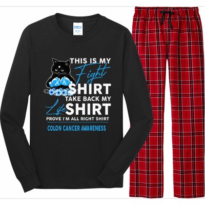 This Is My Fight Colon Cancer Awareness Long Sleeve Pajama Set