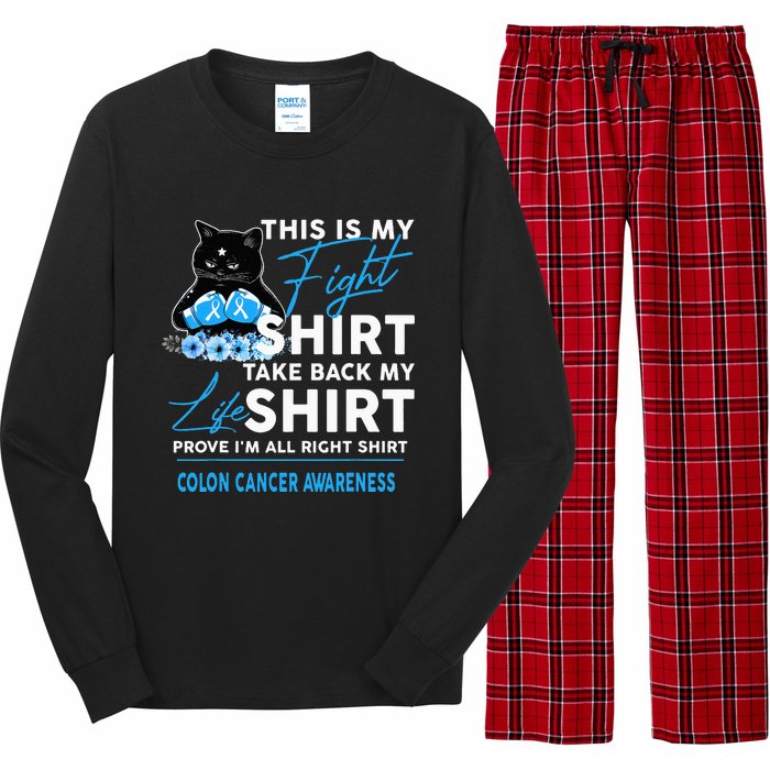 This Is My Fight Colon Cancer Awareness Long Sleeve Pajama Set