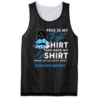 This Is My Fight Colon Cancer Awareness Mesh Reversible Basketball Jersey Tank