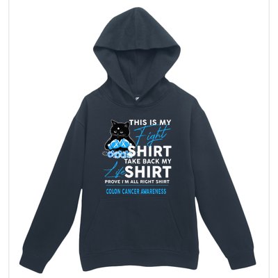 This Is My Fight Colon Cancer Awareness Urban Pullover Hoodie