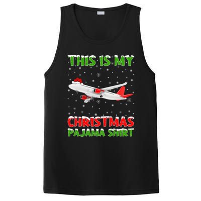 This Is My Christmas Pajama Cute Gift Airplane Christmas Gift PosiCharge Competitor Tank