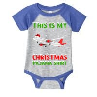 This Is My Christmas Pajama Cute Gift Airplane Christmas Gift Infant Baby Jersey Bodysuit