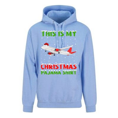 This Is My Christmas Pajama Cute Gift Airplane Christmas Gift Unisex Surf Hoodie