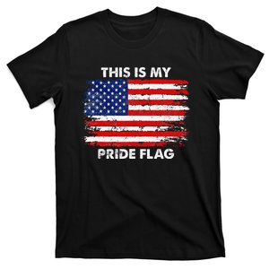 This Is My Pride Flag USA American 4th Of July Patriotic T-Shirt