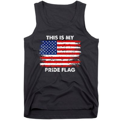 This Is My Pride Flag USA American 4th Of July Patriotic Tank Top