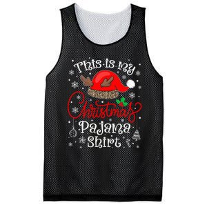 This Is My Christmas Pajama Xmas Matching Family Christmas Mesh Reversible Basketball Jersey Tank