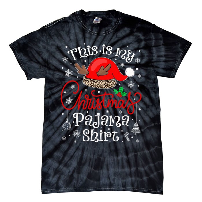 This Is My Christmas Pajama Xmas Matching Family Christmas Tie-Dye T-Shirt