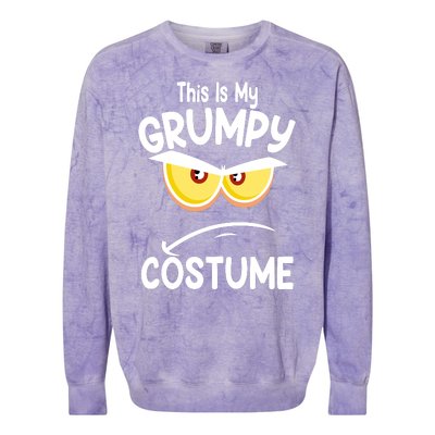 This Is My Grumpy Costume Funny Halloween Colorblast Crewneck Sweatshirt