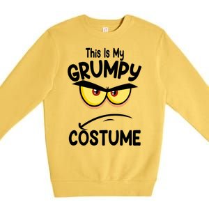 This Is My Grumpy Costume Funny Halloween Premium Crewneck Sweatshirt