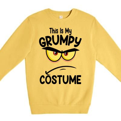 This Is My Grumpy Costume Funny Halloween Premium Crewneck Sweatshirt