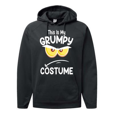 This Is My Grumpy Costume Funny Halloween Performance Fleece Hoodie