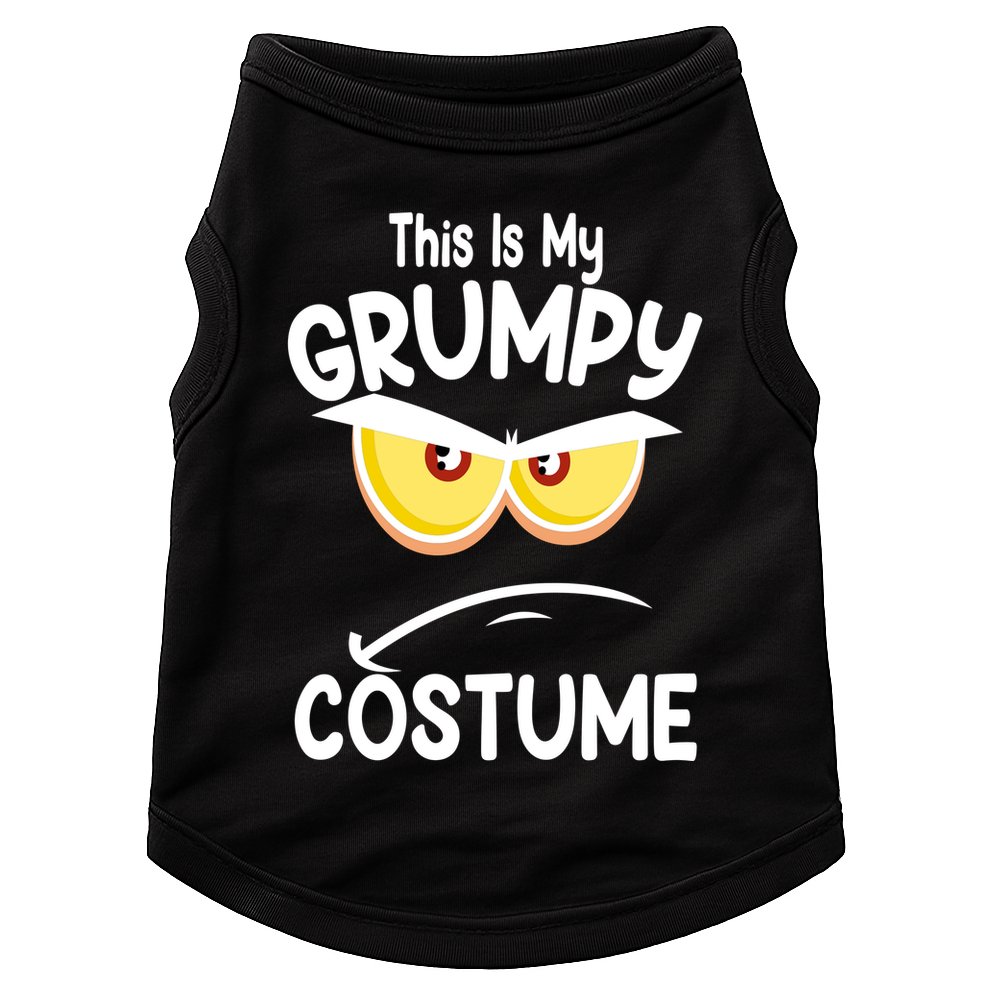 This Is My Grumpy Costume Funny Halloween Doggie Tank