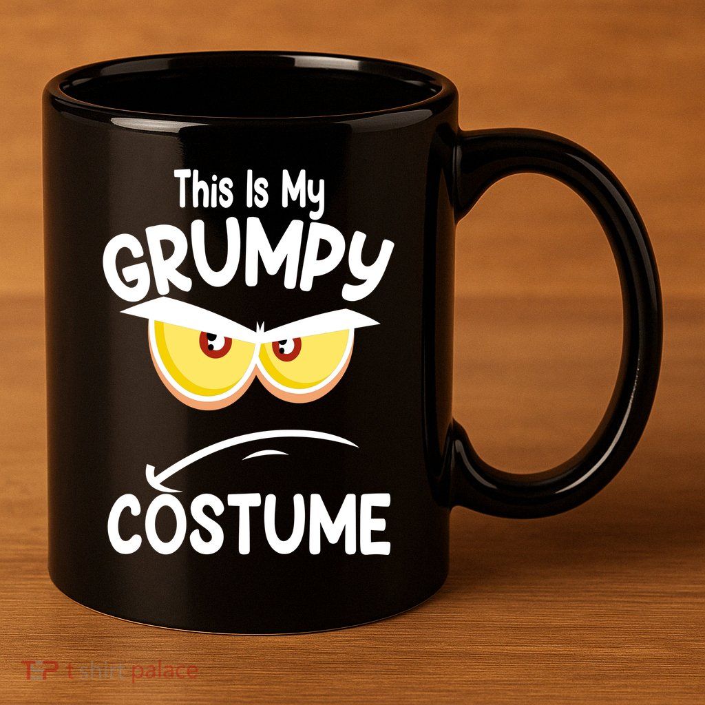 This Is My Grumpy Costume Funny Halloween 11oz C Handle Ceramic Mug