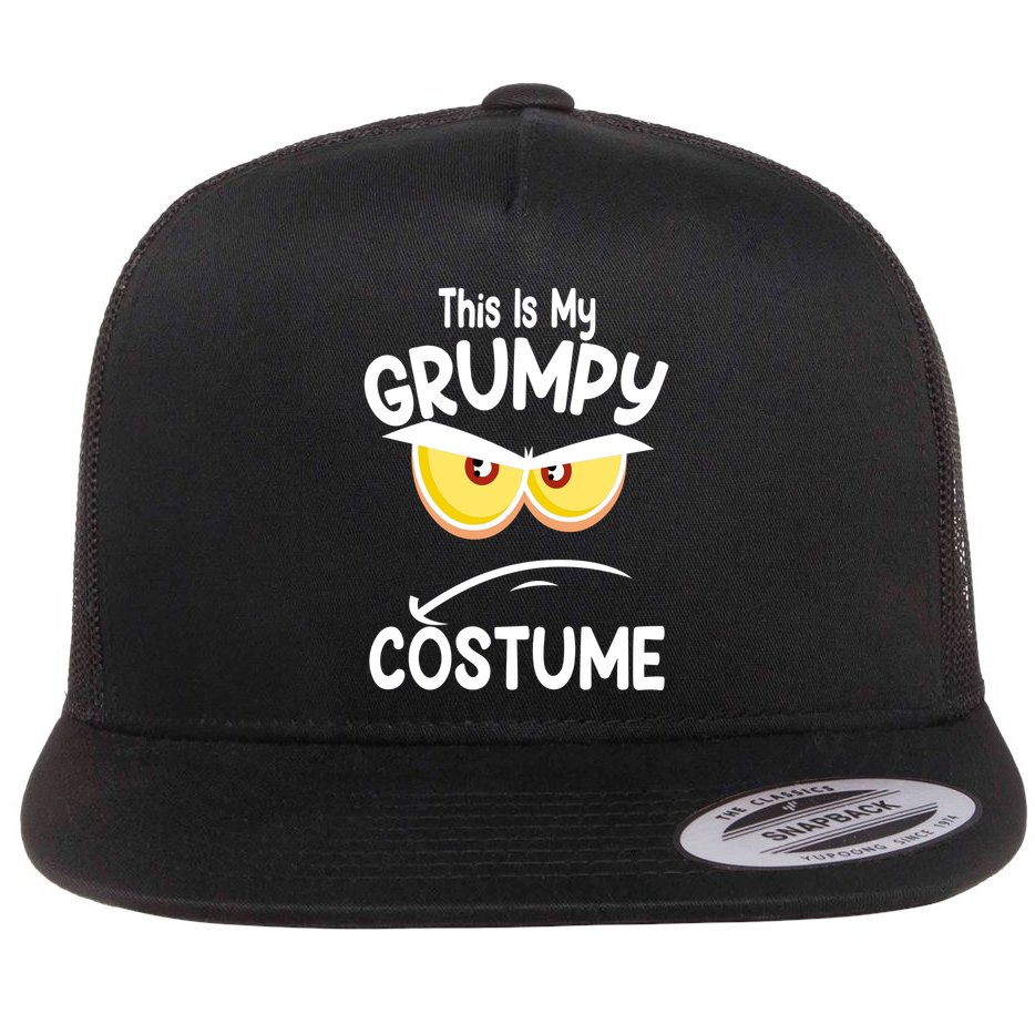 This Is My Grumpy Costume Funny Halloween Flat Bill Trucker Hat