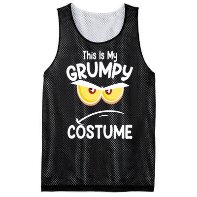 This Is My Grumpy Costume Funny Halloween Mesh Reversible Basketball Jersey Tank