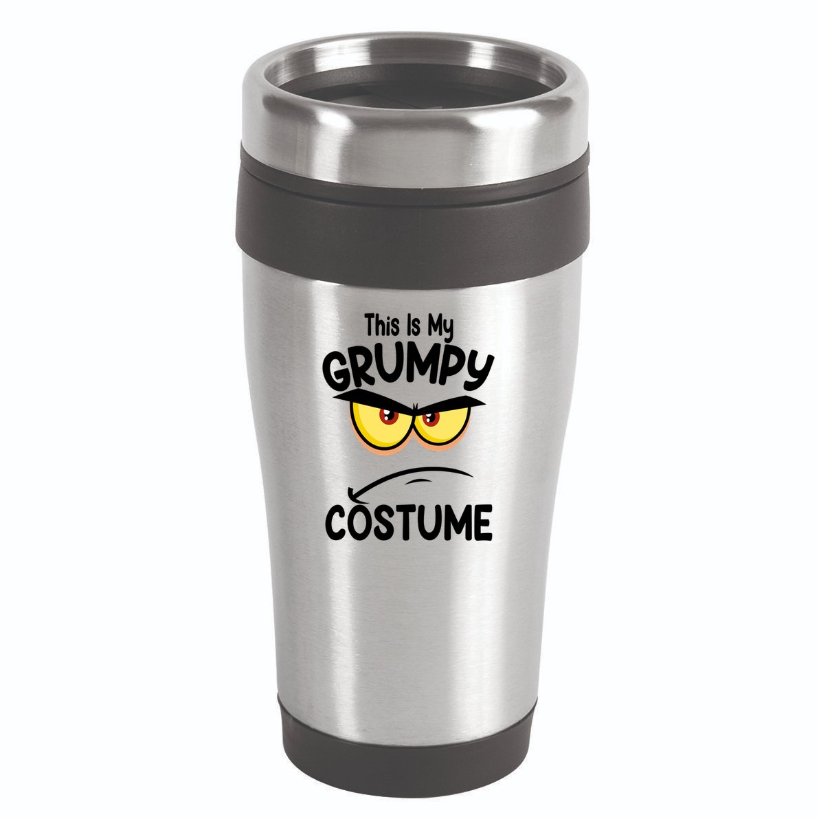 This Is My Grumpy Costume Funny Halloween 16oz Travel Tumbler