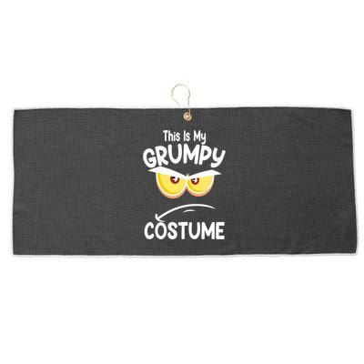 This Is My Grumpy Costume Funny Halloween Large Microfiber Waffle Golf Towel