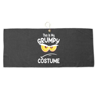 This Is My Grumpy Costume Funny Halloween Large Microfiber Waffle Golf Towel