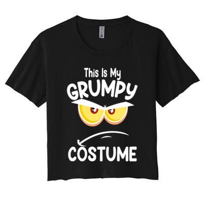 This Is My Grumpy Costume Funny Halloween Crop Top