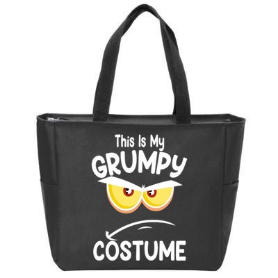 This Is My Grumpy Costume Funny Halloween Zip Tote Bag