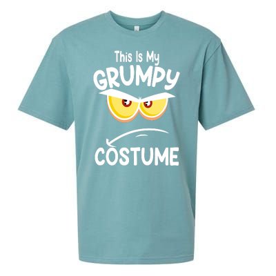 This Is My Grumpy Costume Funny Halloween Sueded Cloud Jersey T-Shirt