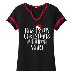 This Is My Christmas Pajama Shirt Ladies Halftime Notch Neck Tee