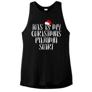 This Is My Christmas Pajama Shirt Ladies PosiCharge Tri-Blend Wicking Tank