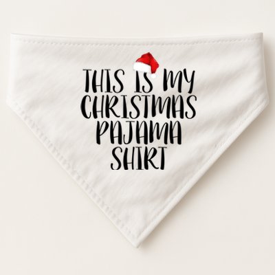 This Is My Christmas Pajama Shirt USA-Made Doggie Bandana