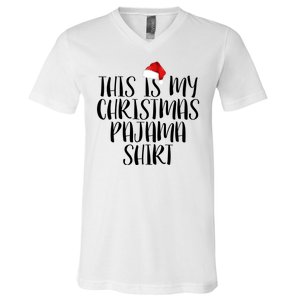 This Is My Christmas Pajama Shirt V-Neck T-Shirt