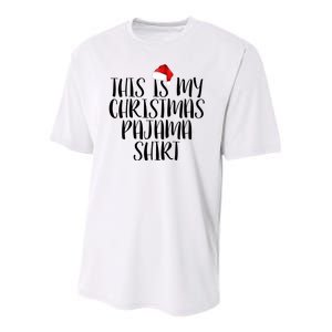 This Is My Christmas Pajama Shirt Youth Performance Sprint T-Shirt