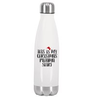 This Is My Christmas Pajama Shirt Stainless Steel Insulated Water Bottle