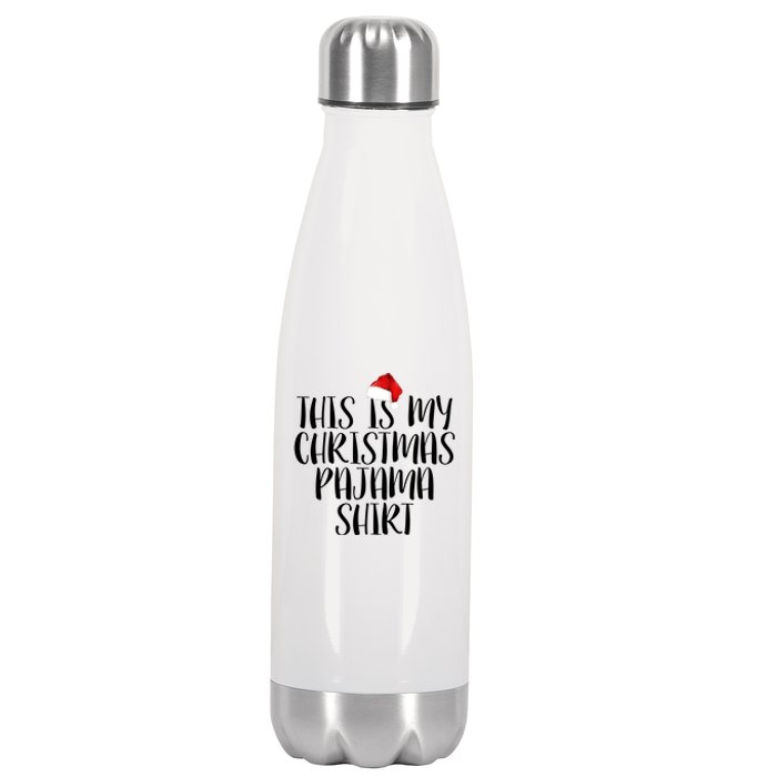 This Is My Christmas Pajama Shirt Stainless Steel Insulated Water Bottle