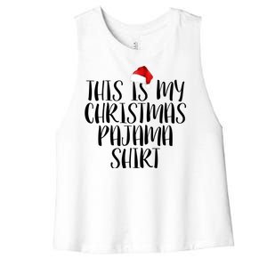 This Is My Christmas Pajama Shirt Women's Racerback Cropped Tank